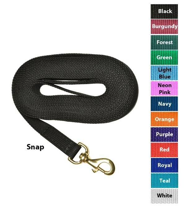 Jacks Nylon 24' Lunge Line with Solid Brass Swivel - Image 2