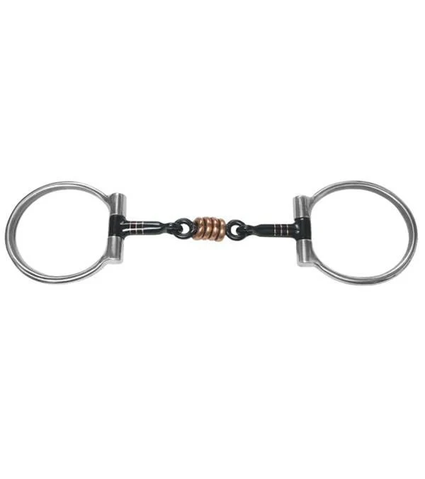 Jacks Offset Dee Snaffle Bit 5" Black Steel