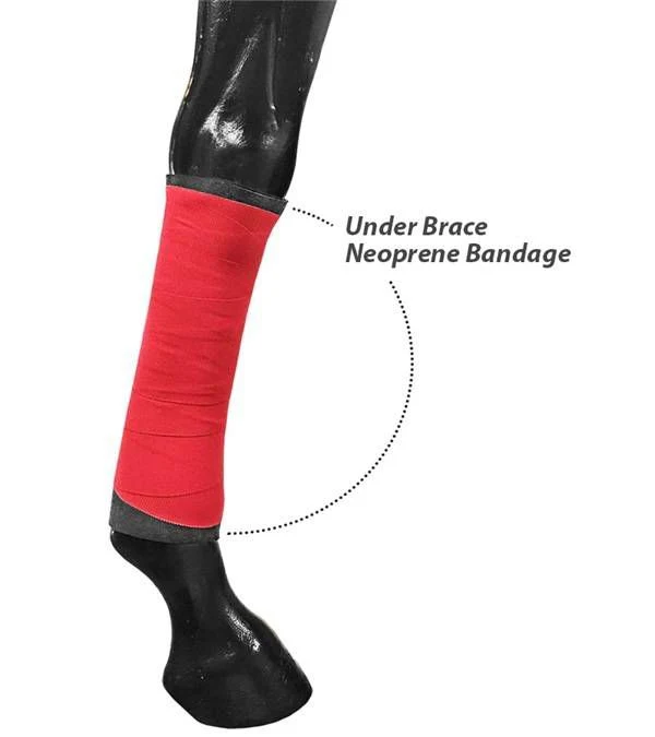 Jacks Rubber Brace Leg Wraps Black 12In X 16In