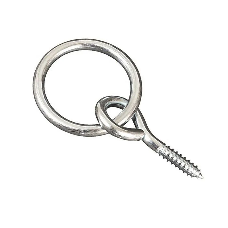 Jacks Screw Eye with Ring 2 1/2in