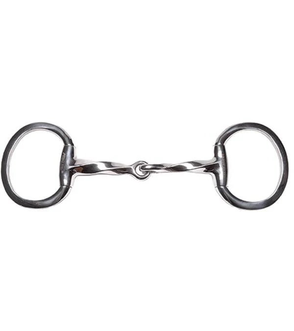 Jacks Twisted Eggbutt Snaffle Bit 5-1/4" Stainless