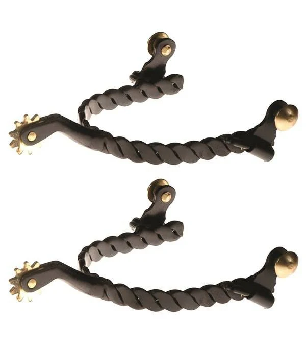 Jacks Twisted Spurs #112 - Sold in Pairs Ladies Bl - Image 3