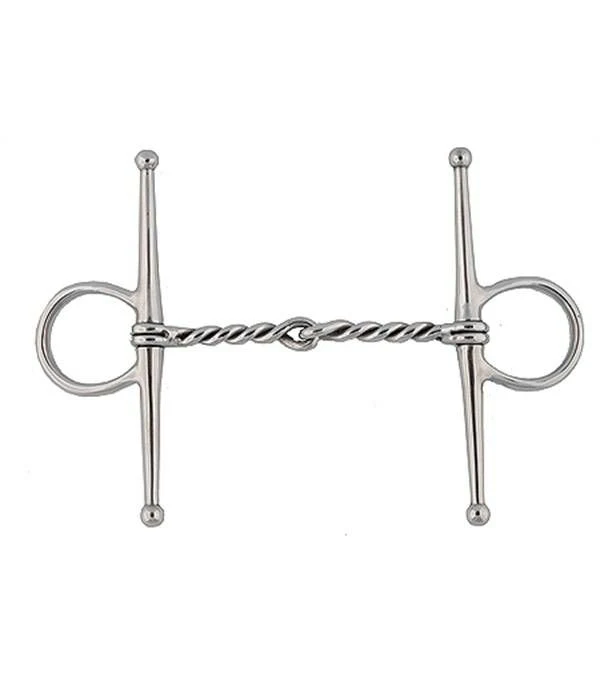 Jacks Twisted Wire Full Cheek Bit 5" Stainless Ste