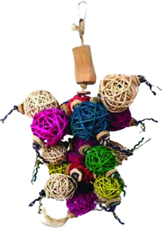 Java Wood Ball Thing Bird Toy - Image 2