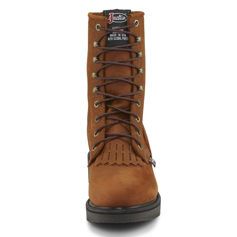 Justin Mens Double Comfort Lacer Work Boots - Image 3