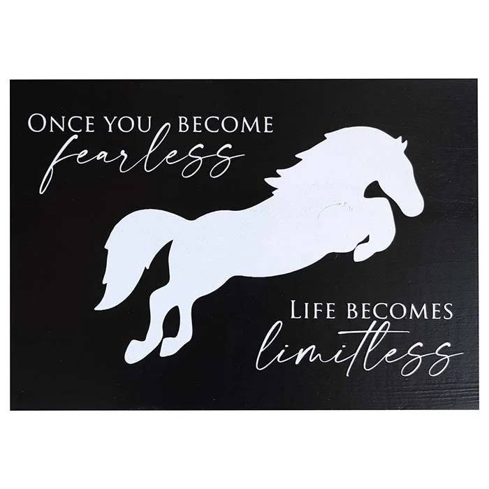 Kelley Once You Become Fearless Life Becomes Limitless Wall Decor
