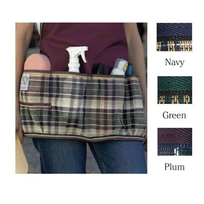 Kensington Grooming Apron Blue Ice Plaid