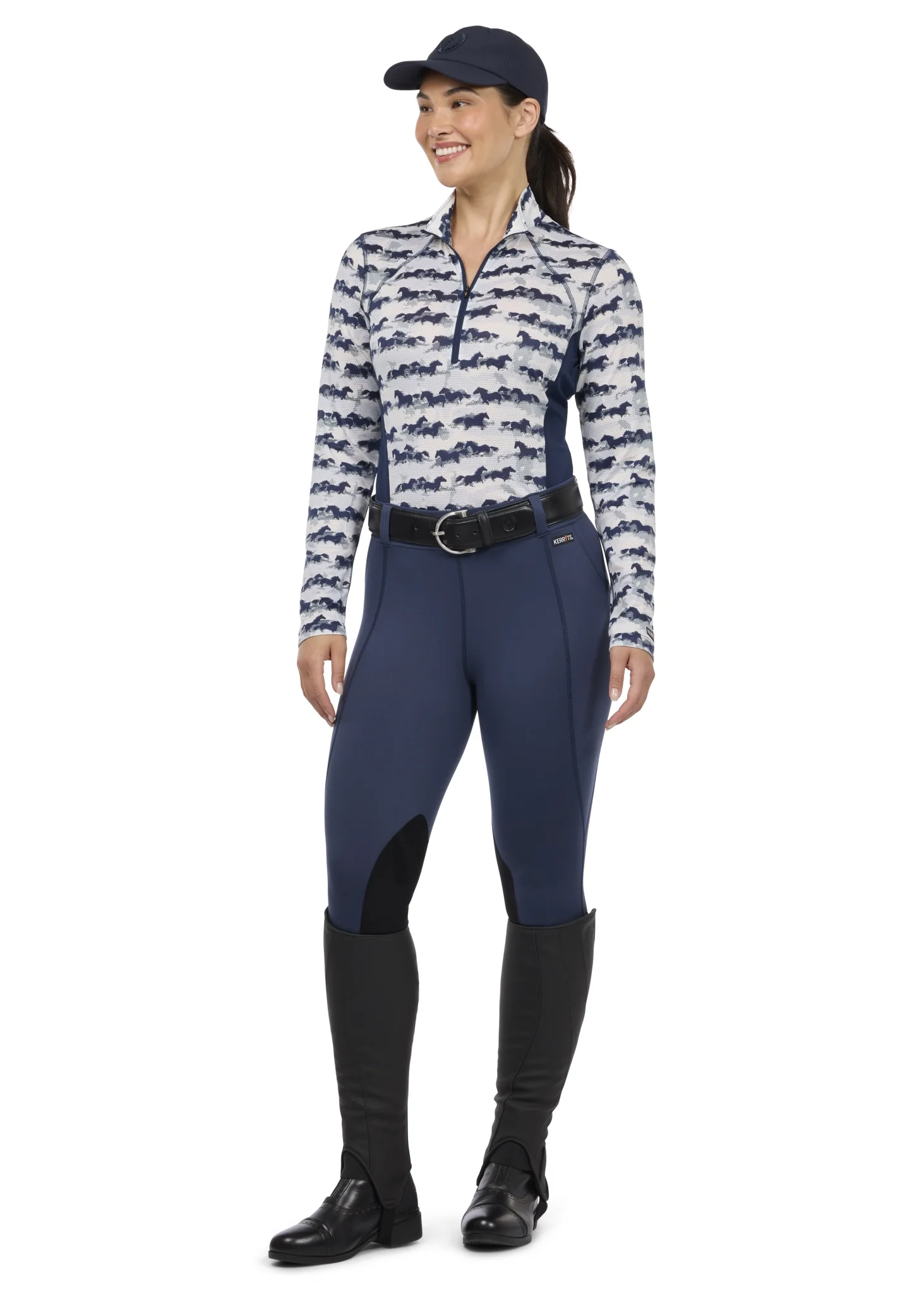 Kerrits Equibreeze Ice Fil Long Sleeve Shirt - Print - Image 9