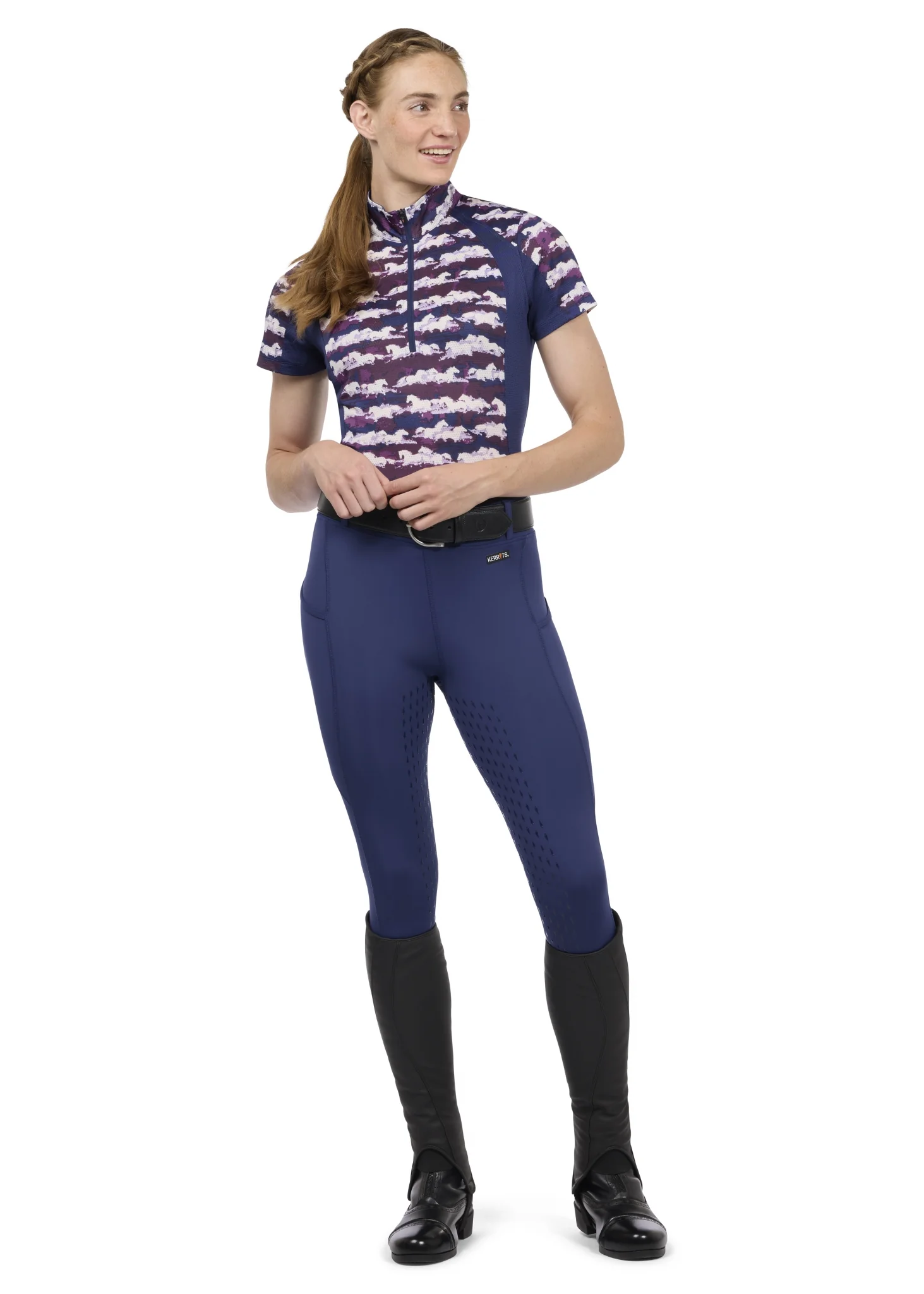Kerrits EquiBreeze Ice Fil Short Sleeve Shirt - Print - Image 7