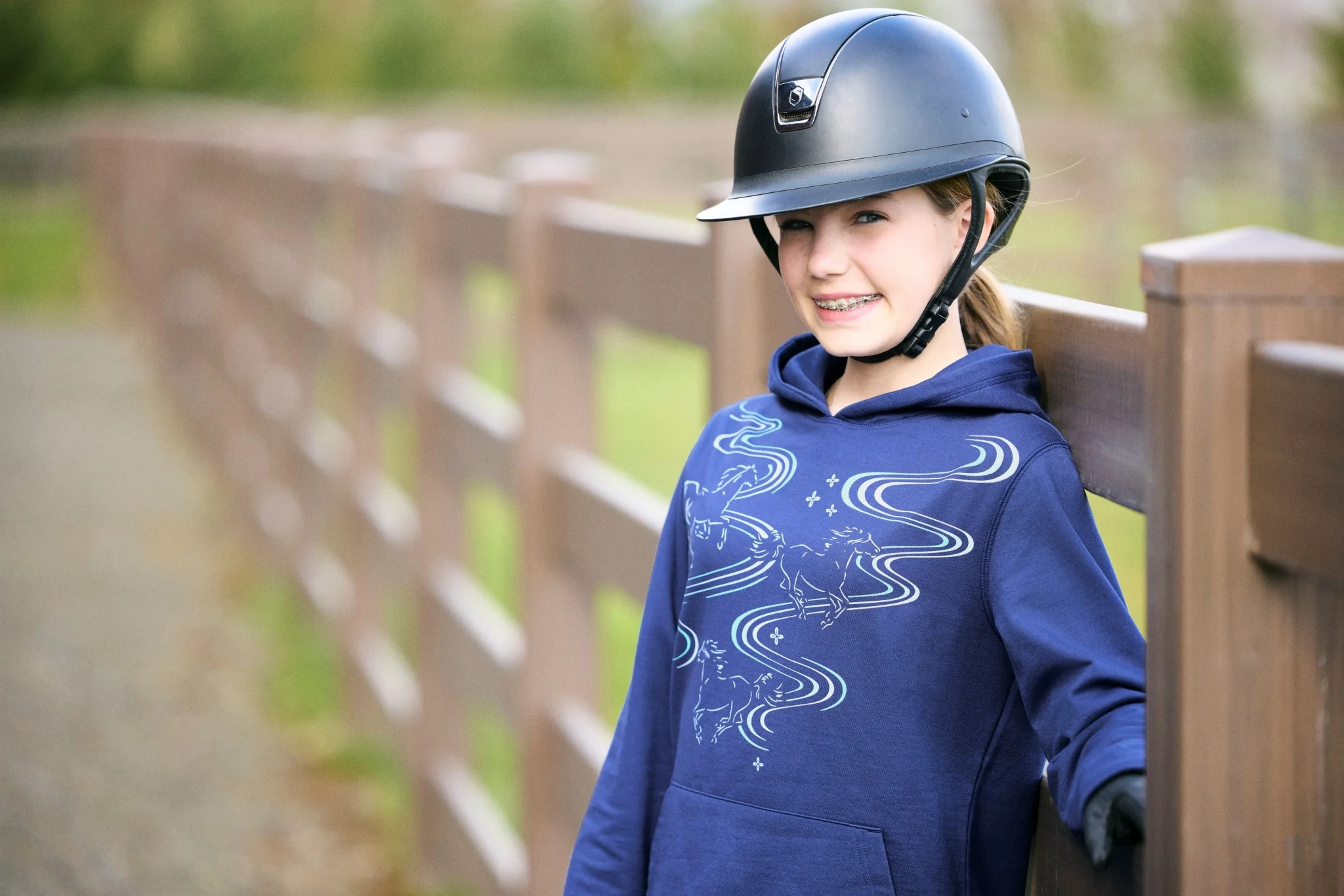 Kerrits Kids Ride The Wind Fleece Hoodie - Image 3
