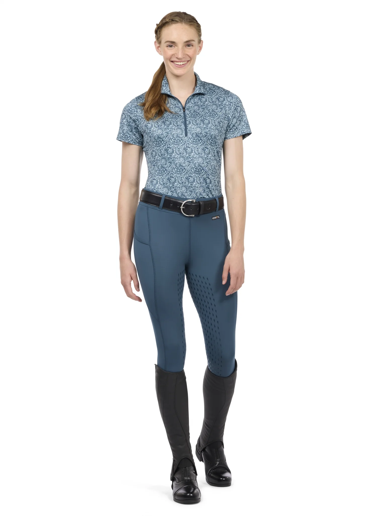 Kerrits Play It Coolcore Short Sleeve Shirt - Print - Image 6
