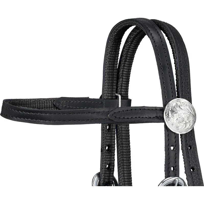 King Series Nylon Mini Browband Bridle Leather - Image 3