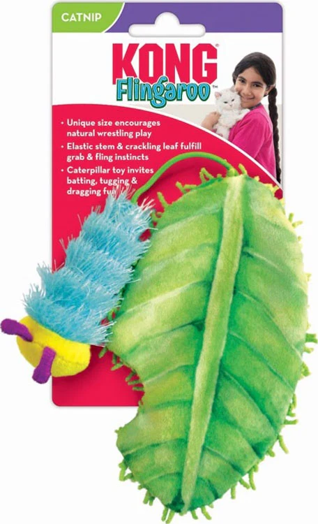 KONG Flingaroo Caterpillar Cat Toy - Image 2