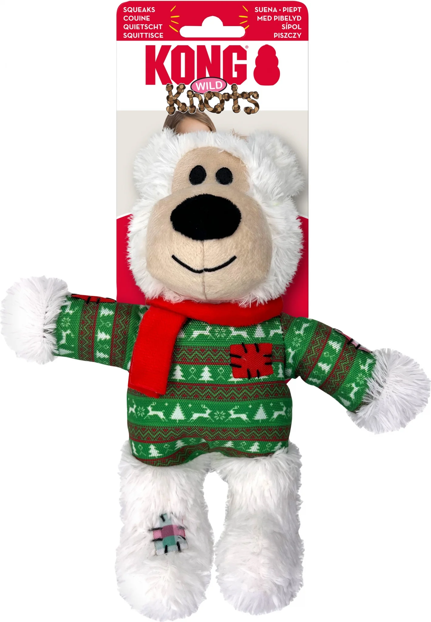 KONG Holiday Wild Knots Assorted Bears - Image 4