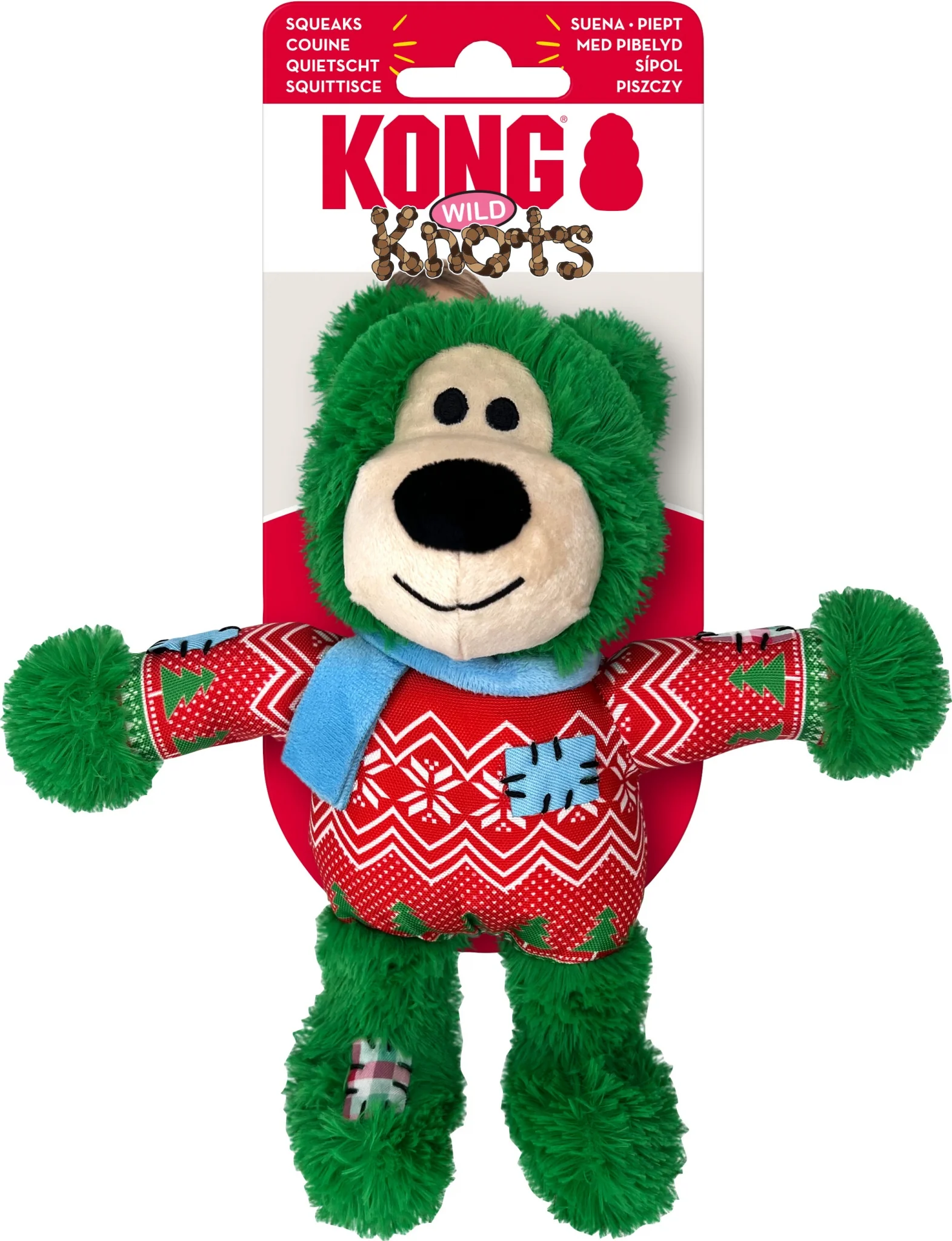 KONG Holiday Wild Knots Assorted Bears - Image 5