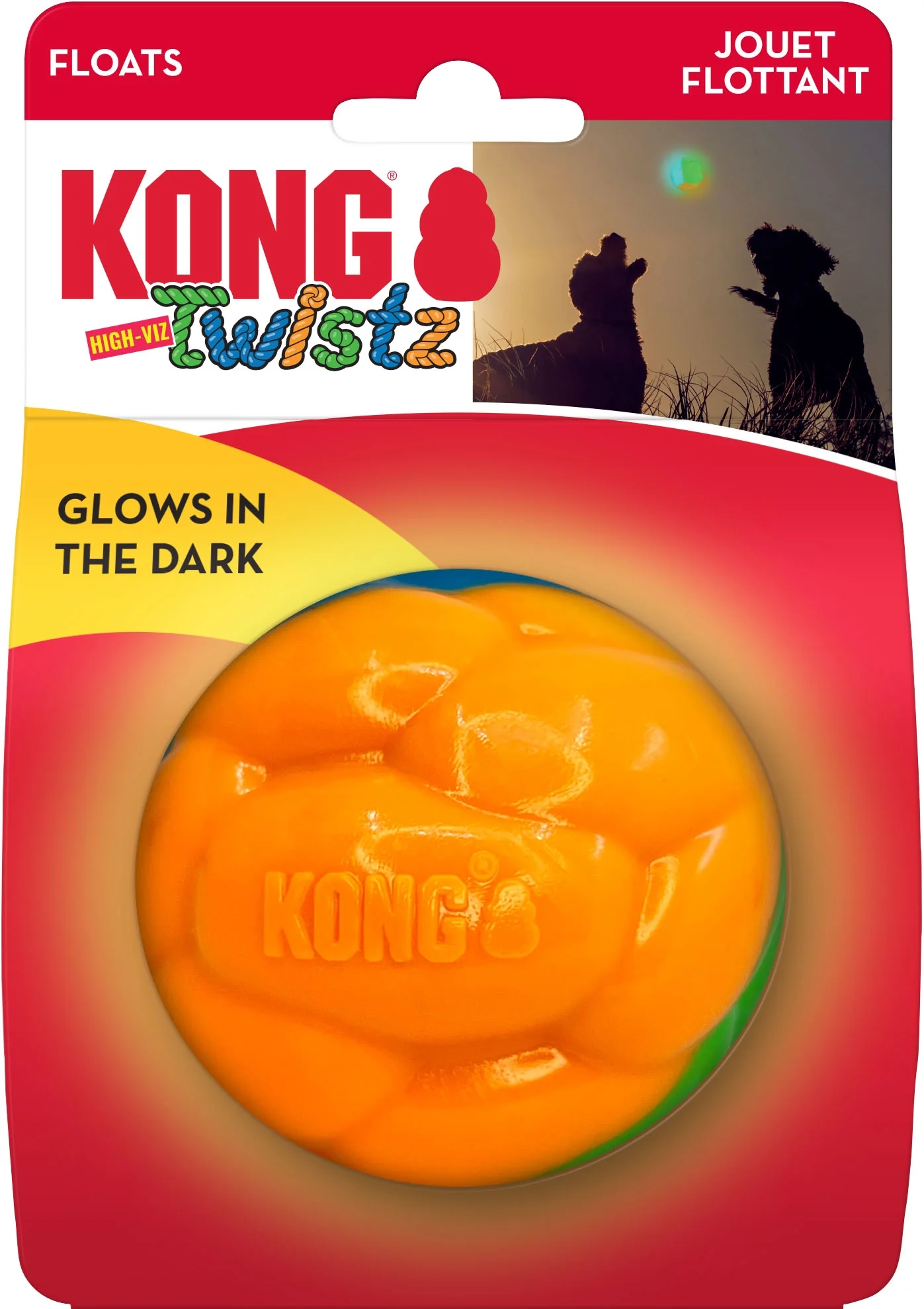 KONG Twistz High-Viz Ball - Image 2