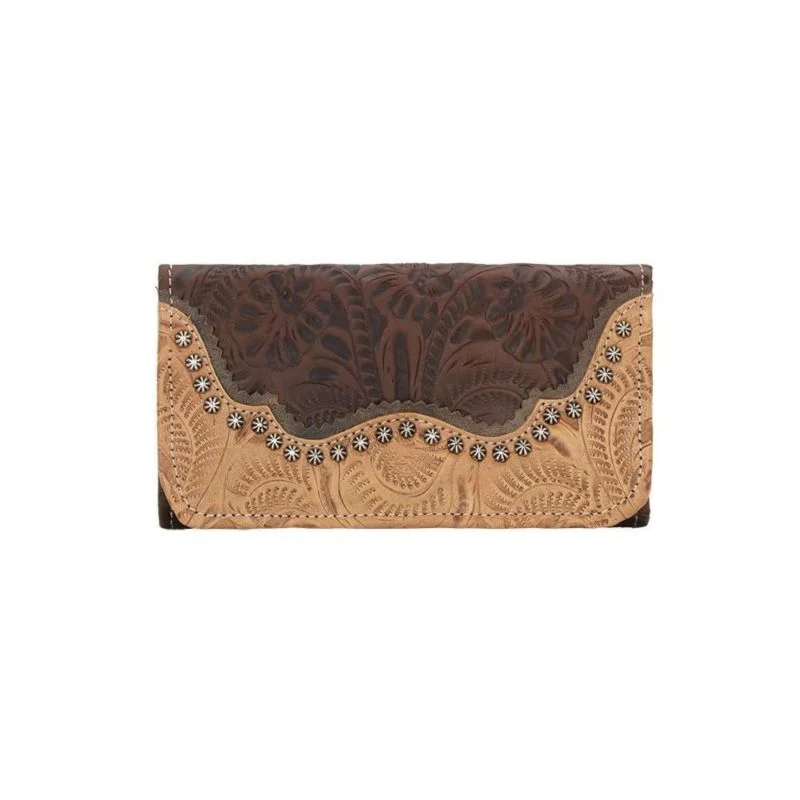 American West Ladies Saddle Ridge Tri-Fold Wallet - Image 5