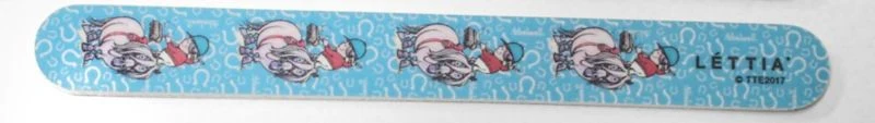 Lettia Thelwell Fall Emery Board Nail FileBk/Wh - Image 2
