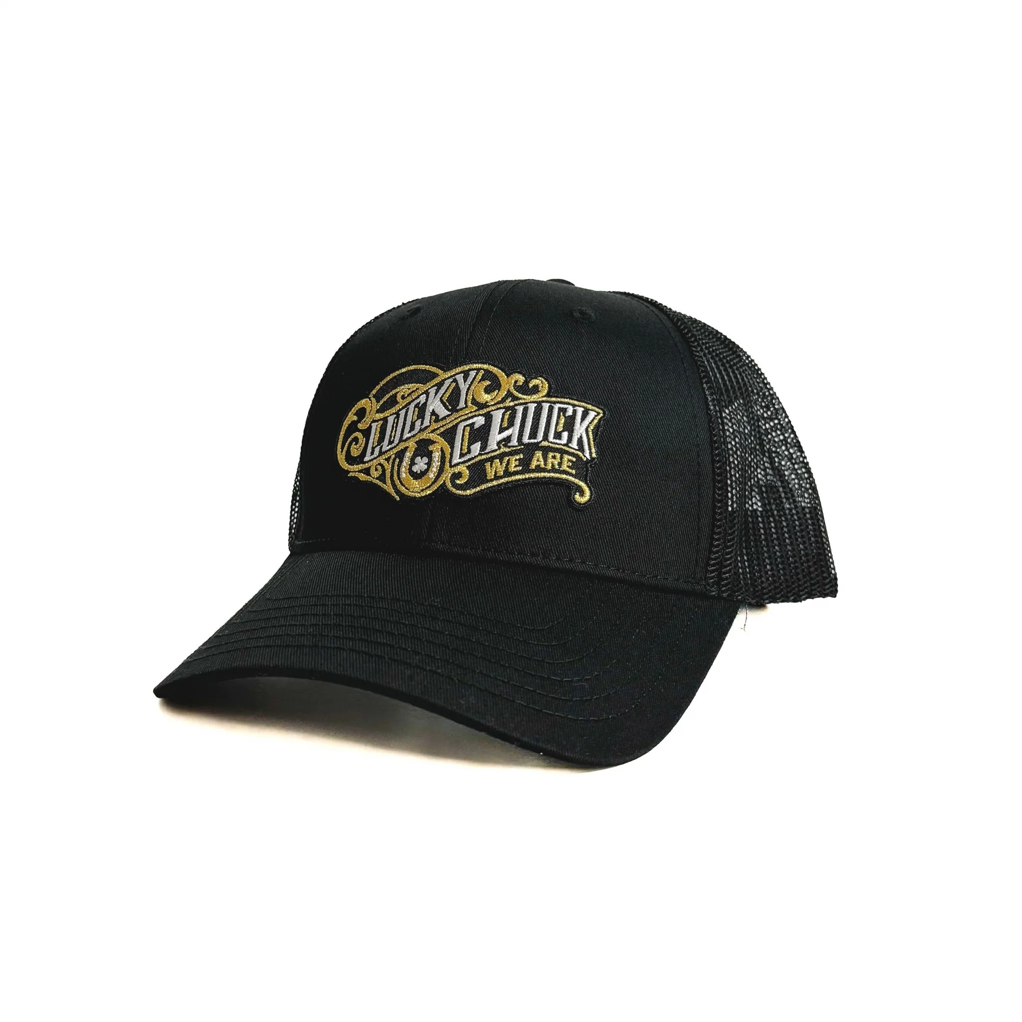 Lucky Chuck Golden Scroll Patch Hydro 6 Panel Performance Hat