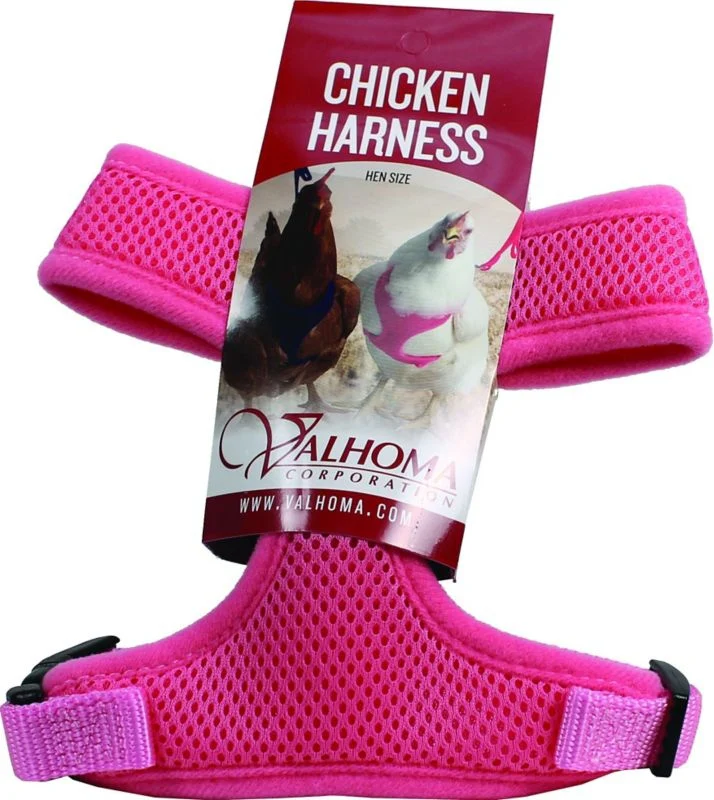 Mesh Chicken Harness Medium Hot Pink - Image 2