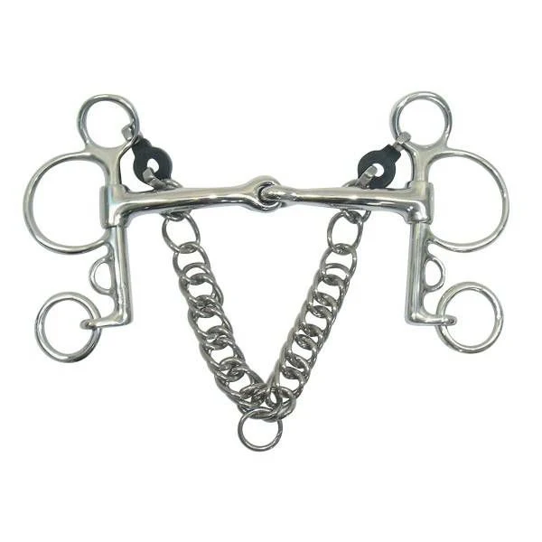 Metalab Magic Jointed Mouth Pelham Bit 5.25" Stain