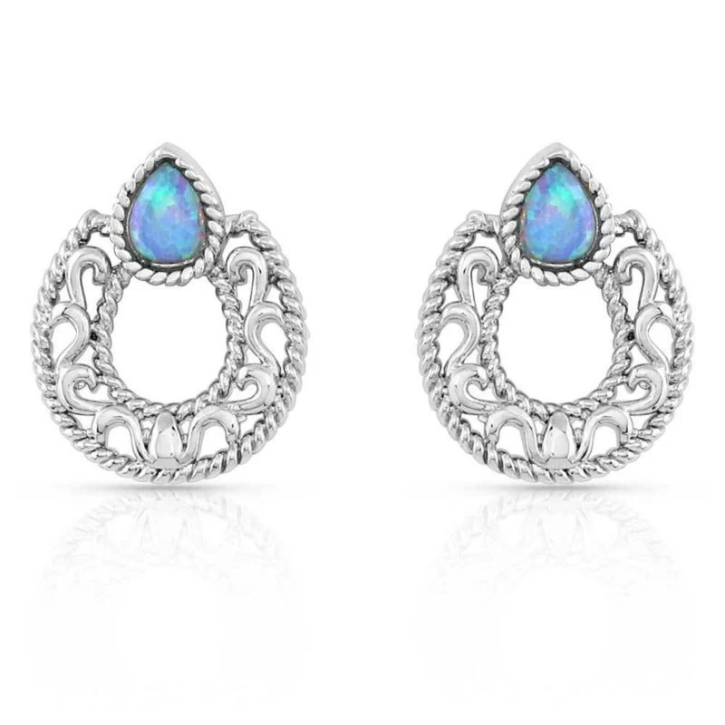 Montana Silversmiths Roped In Horseshoe Earrings