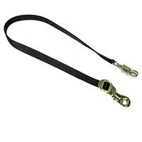 Nylon Web Trailer Tie With Nickle Snap 32 Black