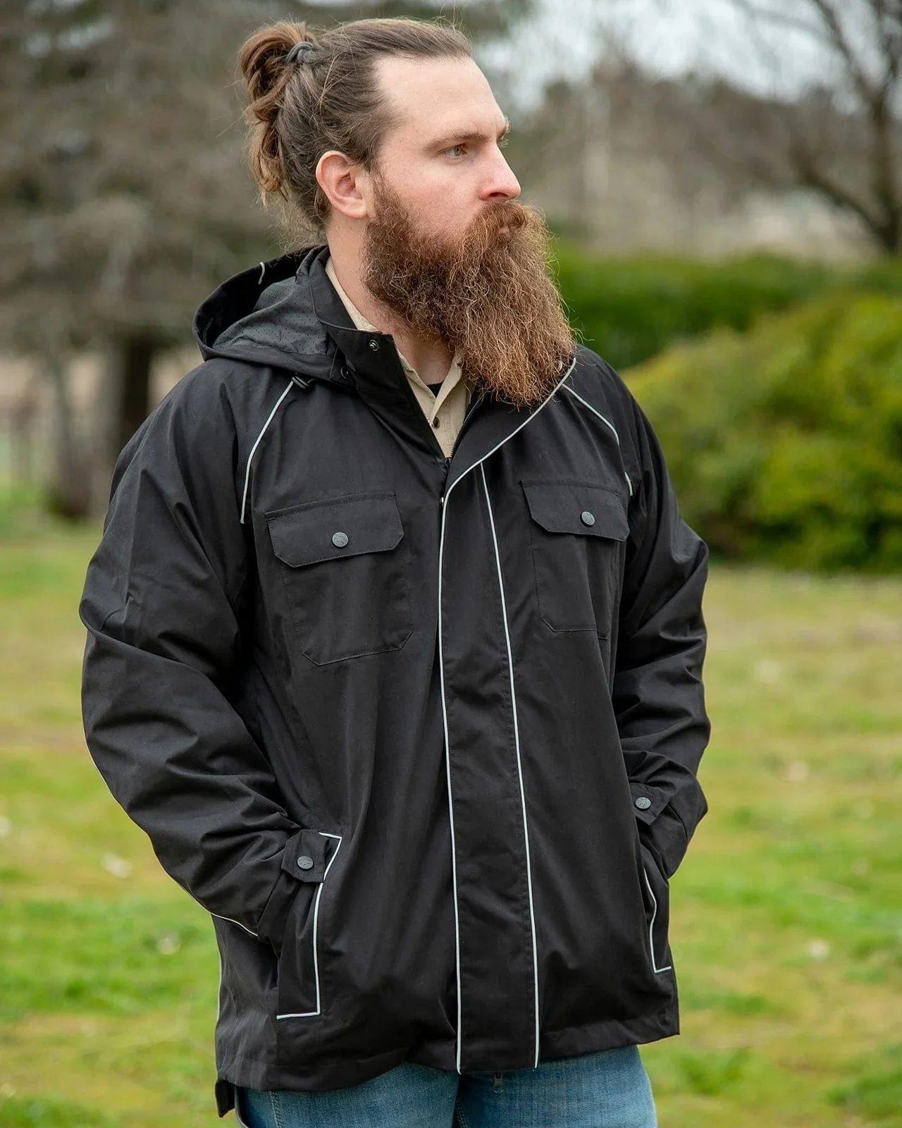 Outback Trading Mens Harlan Rain Jacket - Image 4