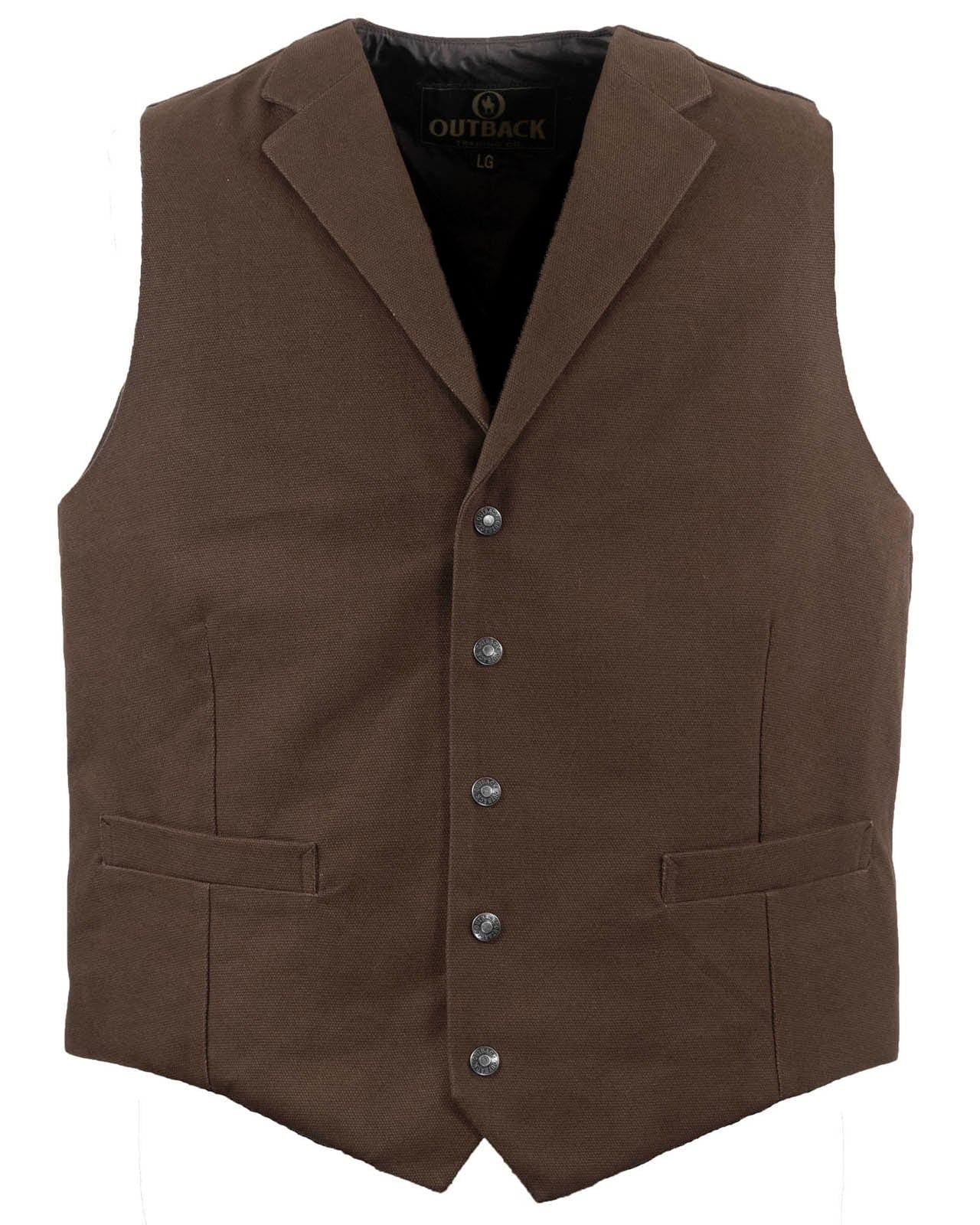 Outback Trading Mens Jessie Canvas Vest - Image 2