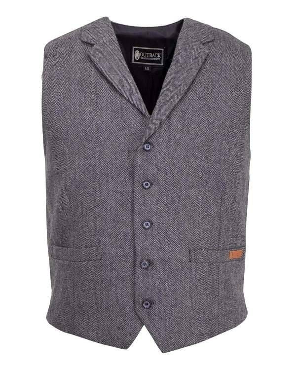 Outback Trading Mens Jessie Vest LG Charcoal - Image 3