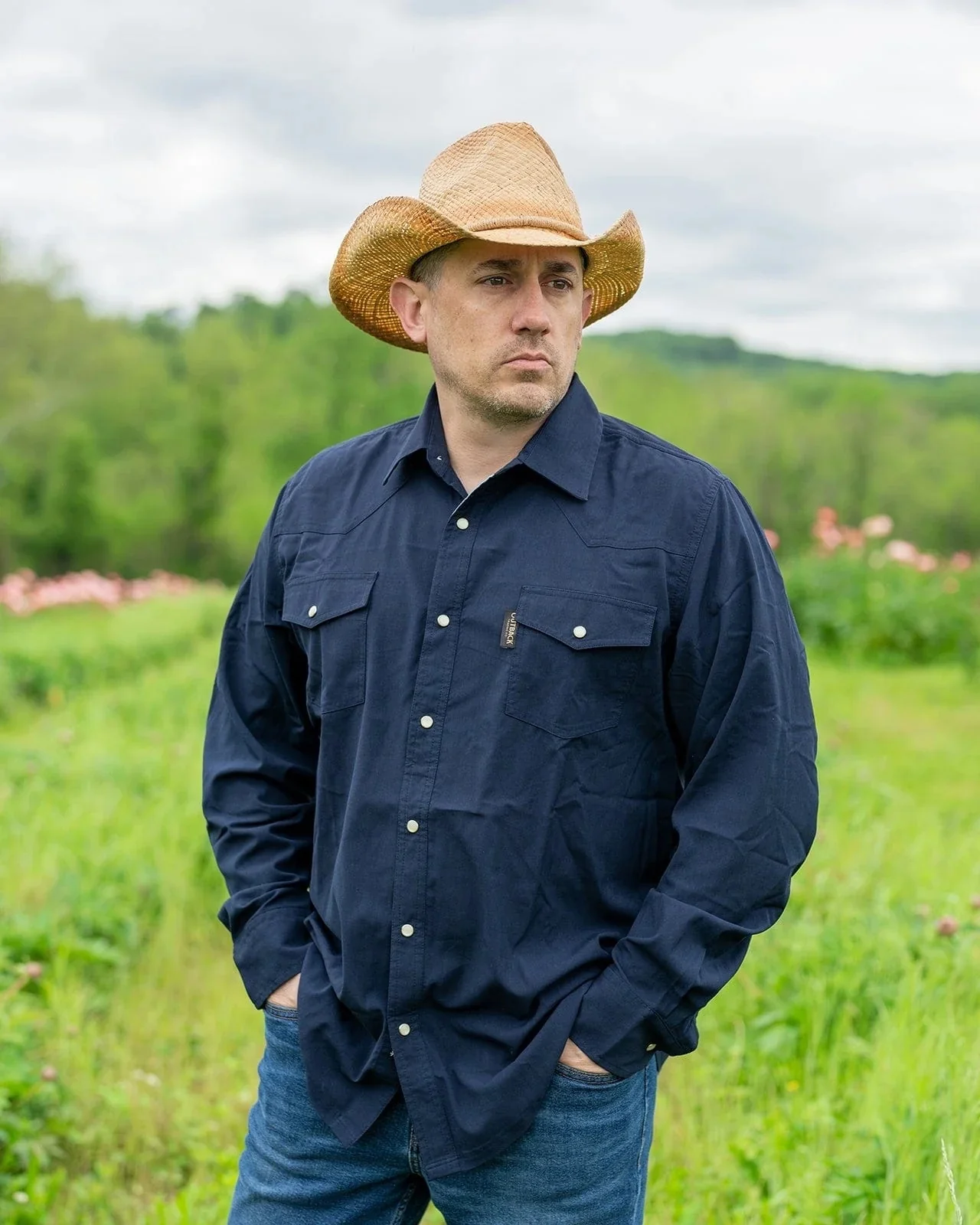 Outback Trading Mens Moab Western Snap Bamboo Shirt - Image 9