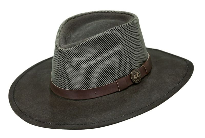 Outback Trading Oilskin Kodiak With Mesh X-Large Tan - Image 4