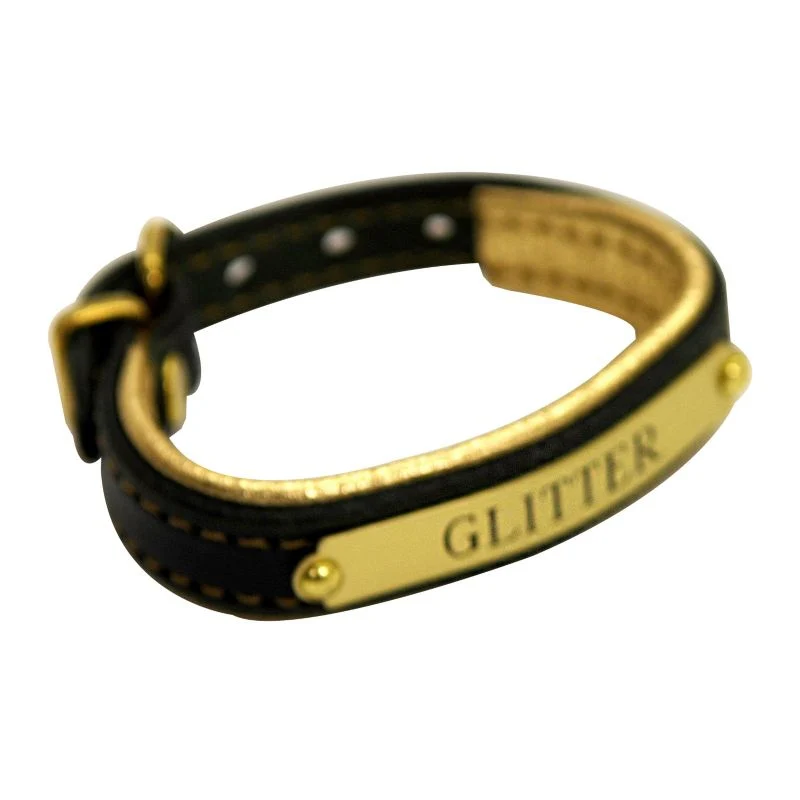 Padded Leather ID Bracelet - Image 2