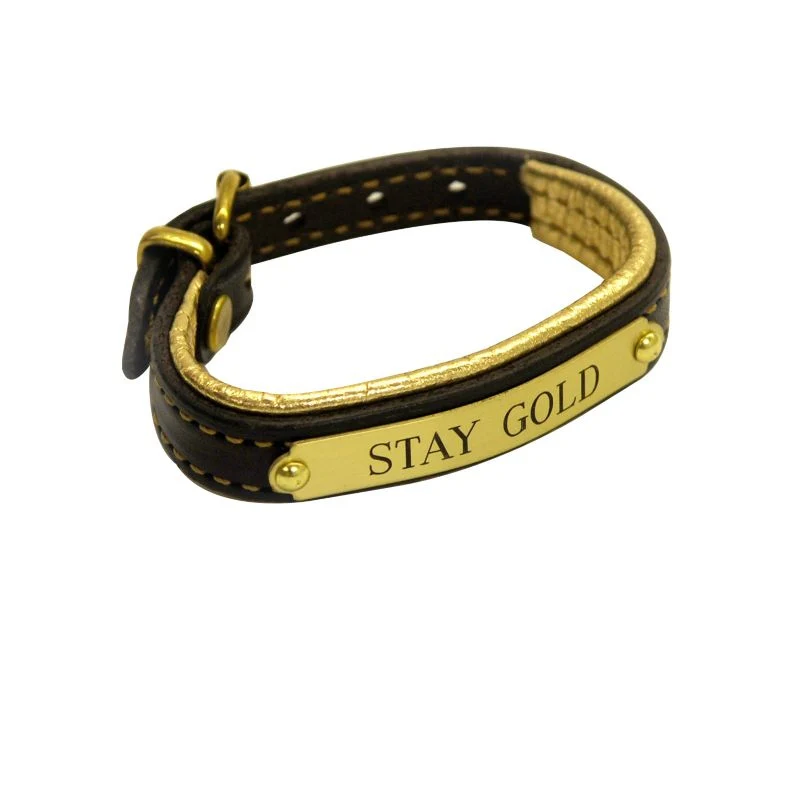 Padded Leather ID Bracelet - Image 7