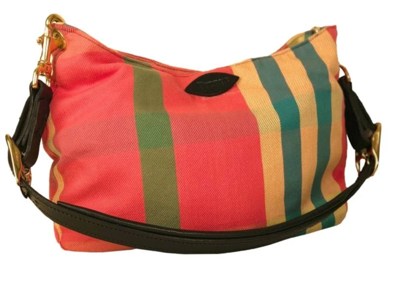 Perris Small Plaid Handbag - Bottom OnlyBk/Wh