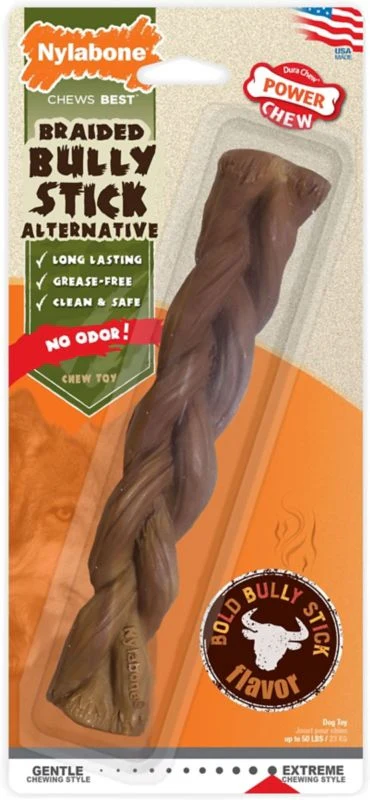 Power Chew Braid Bull Stick