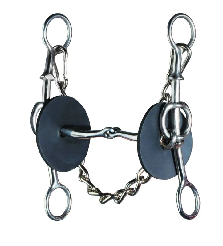 Pros Choice Elevation Gag Snaffle Bit Silver