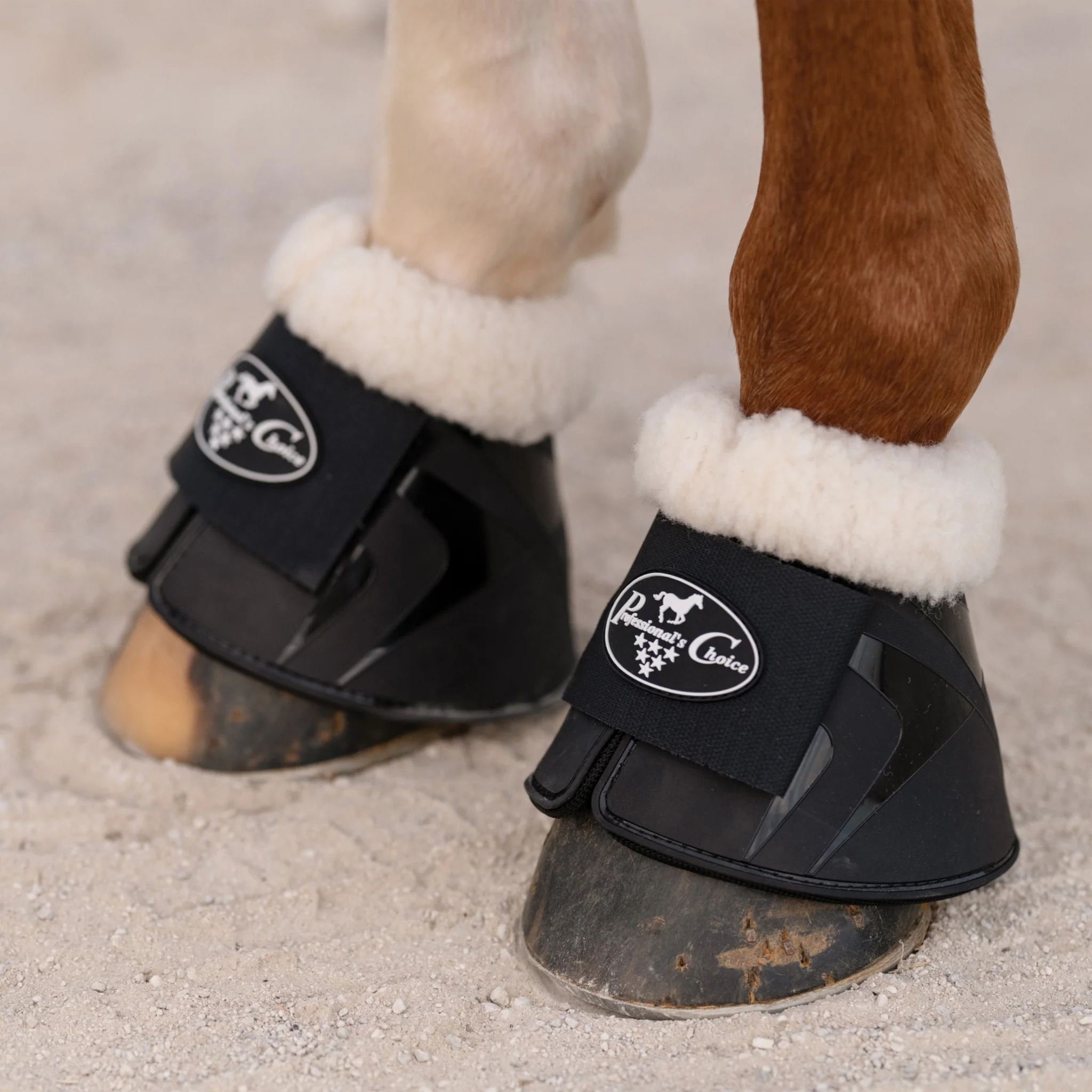 Professionals Choice Hard Shell All-Purpose Bell Boots - Faux Fleece Lining