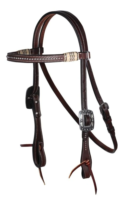 PC Collection 5/8in Dot Browband Headstall - Image 2