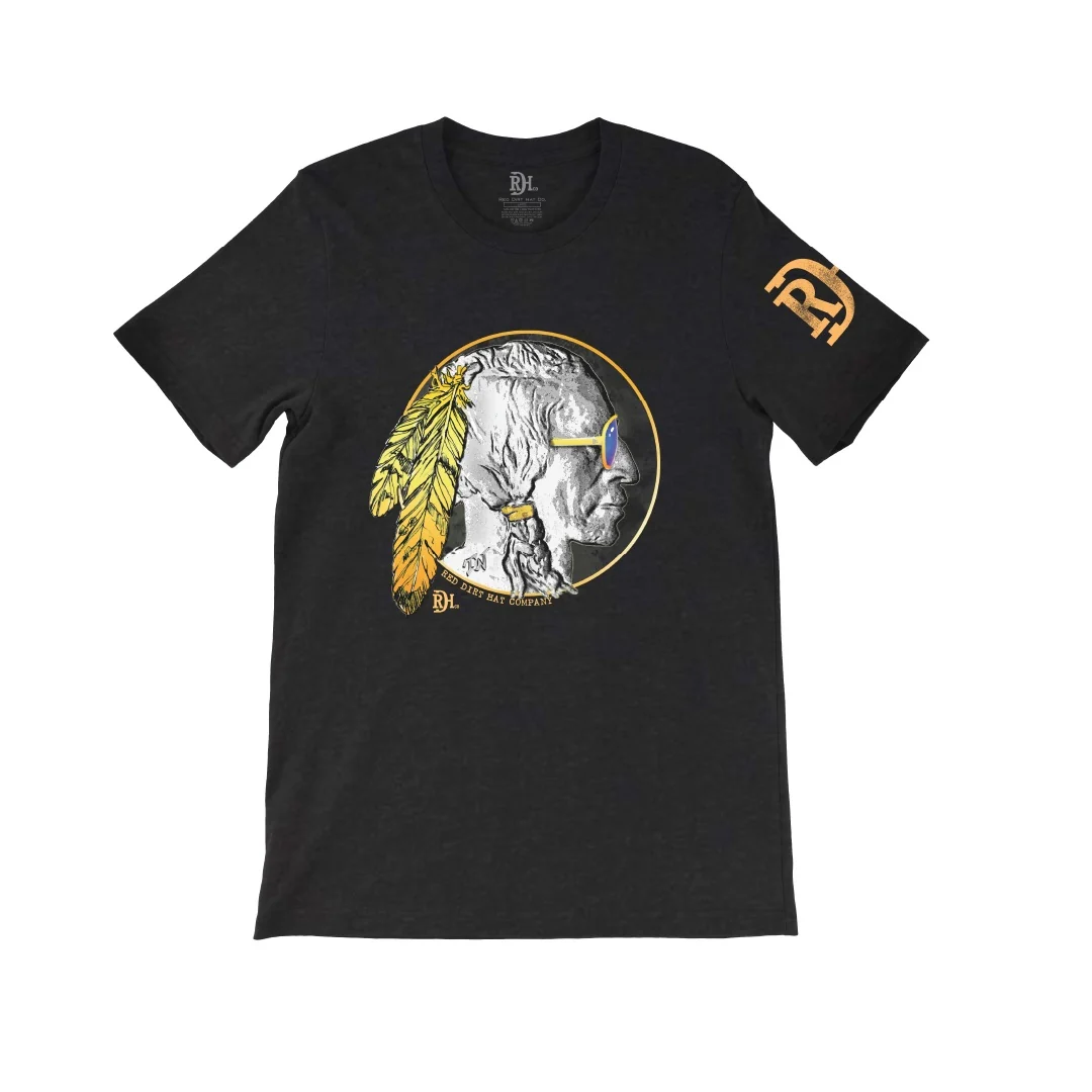 Red Dirt Hat Co Bad Bronc Aviator Chief T-Shirt