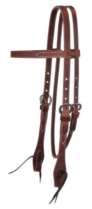 Classic Smooth Rose Harness Browband Headstall Br - Image 2