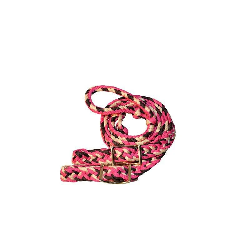 Reinsman Knotted Barrel Rein 3/4 x 8ft Brn - Image 4
