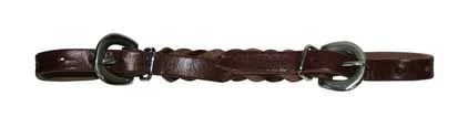Sharon Camarillo Braided Leather Curb Strap Brn - Image 3