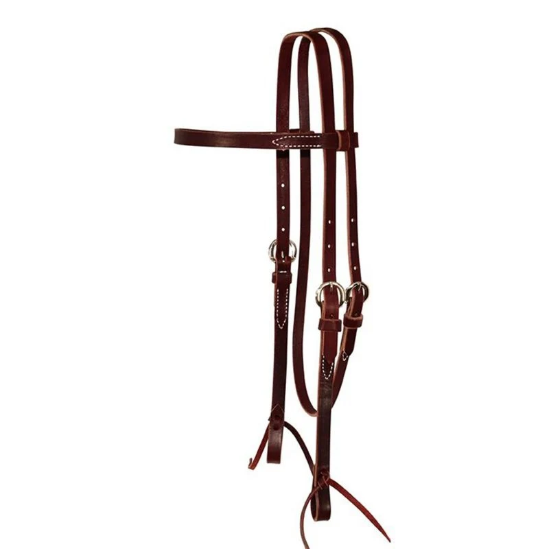 Circle Y Latigo Single Ply 5/8in Headstall - Image 2