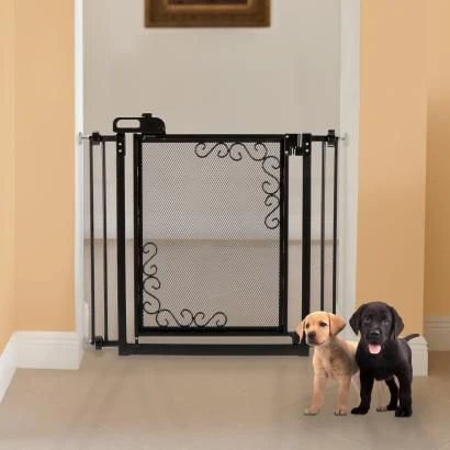 Richell One Touch Metal Mesh Pet Gate - Image 2