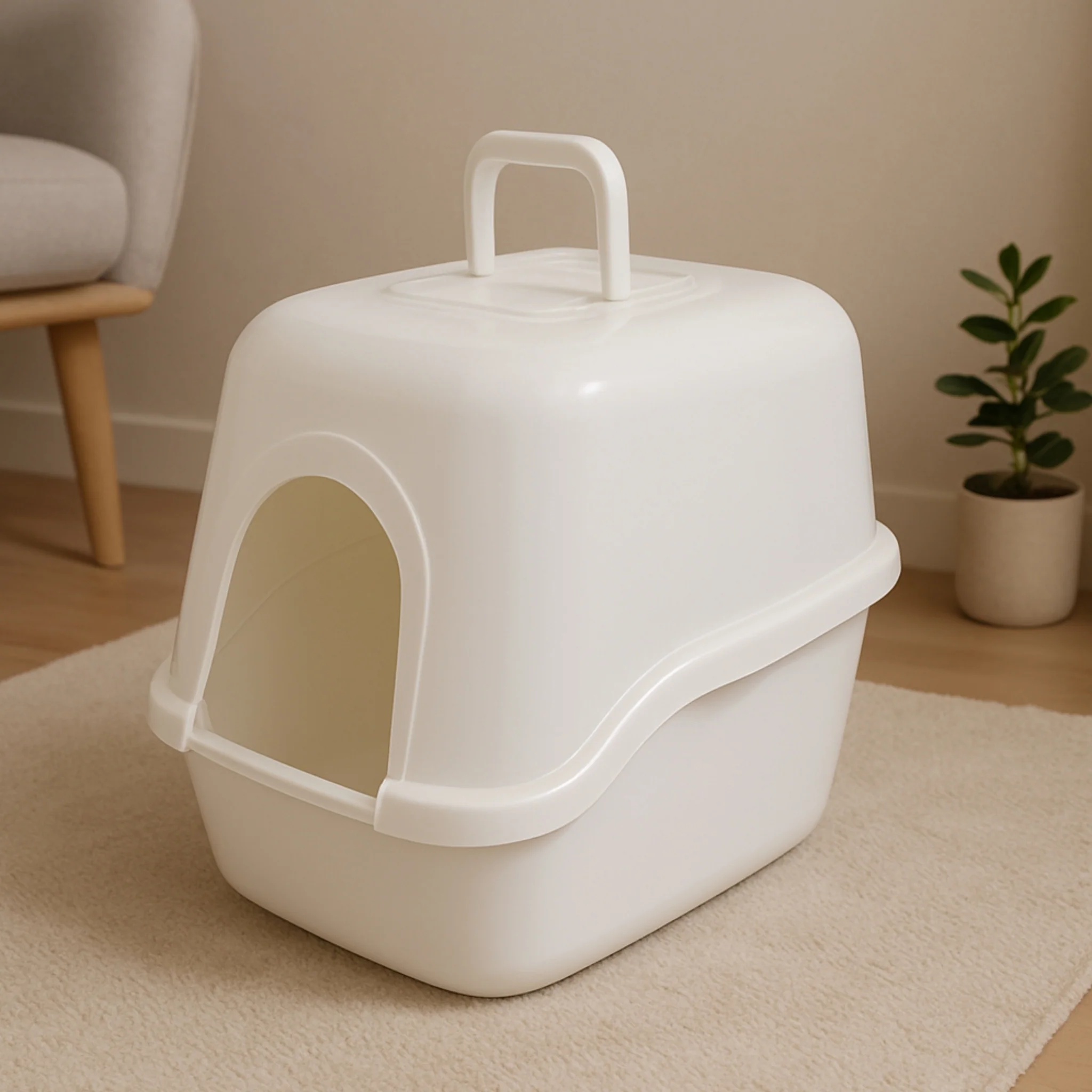 Richell PAW TRAX Hooded Litter Box - Image 5