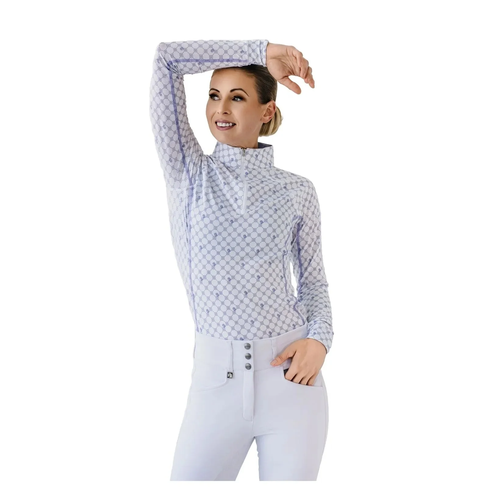 Romfh 1/4 Zip LS Print Sunshirt