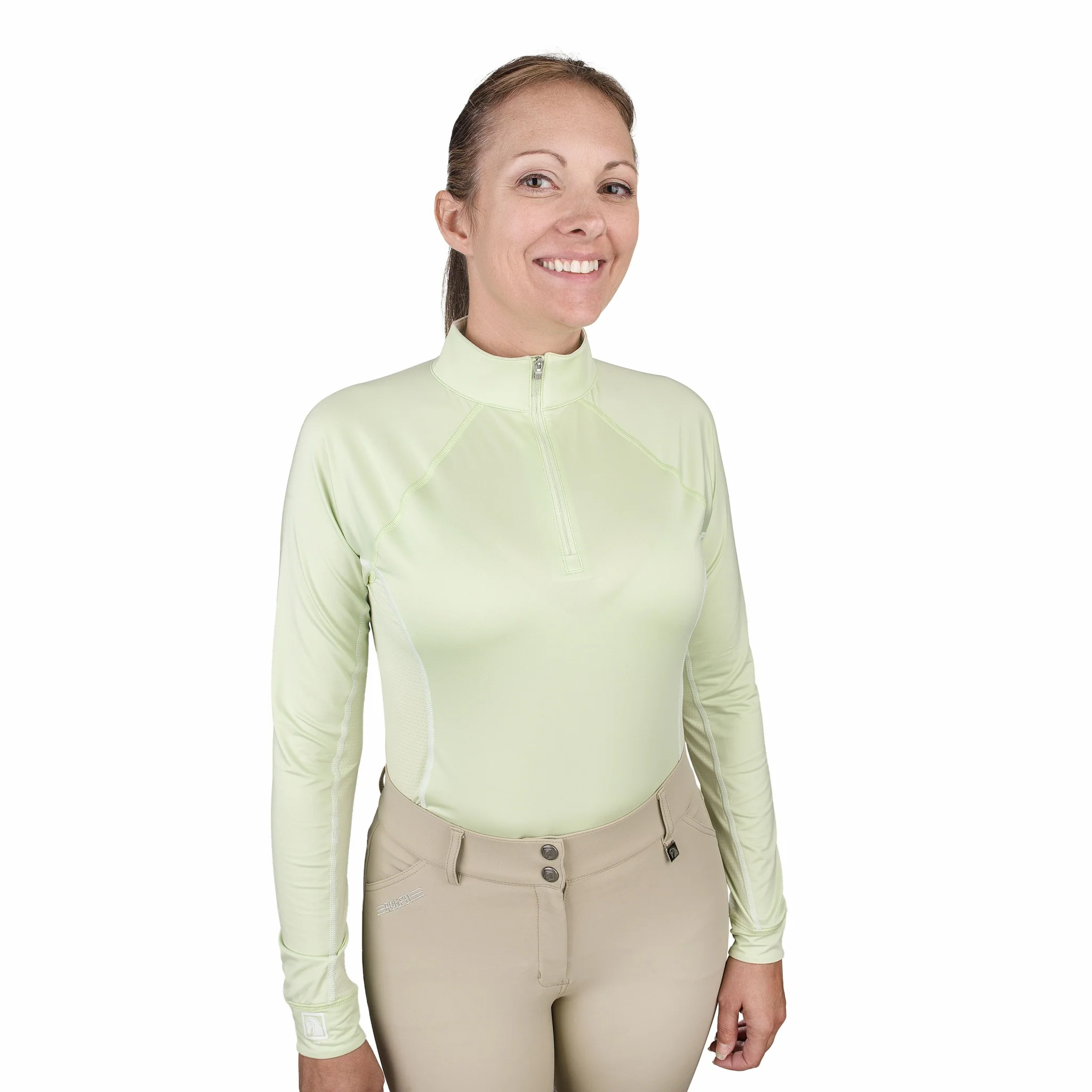 Romfh Ladies Core Quarter Zip Long Sleeve Solid Sun Shirt - Image 2
