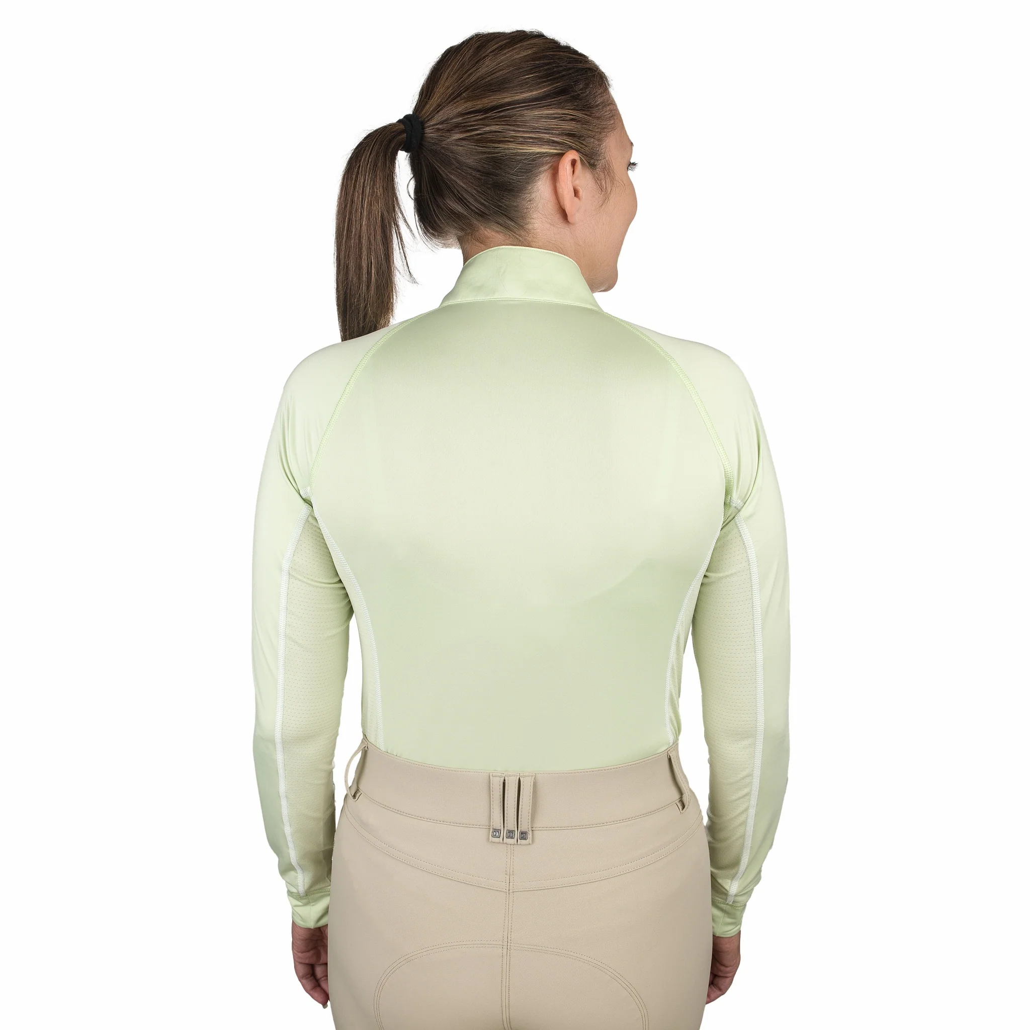 Romfh Ladies Core Quarter Zip Long Sleeve Solid Sun Shirt - Image 8