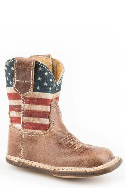 Roper Cowbabies Stars and Stripes Boots - Image 2